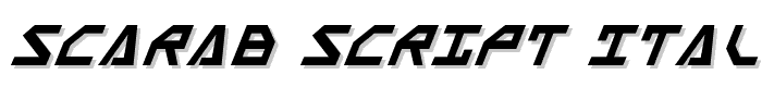 Scarab Script Italic font